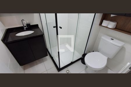 Banheiro Social de kitnet/studio para alugar com 1 quarto, 27m² em Vila Dom Pedro I, São Paulo