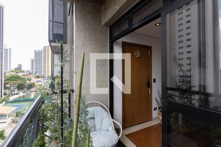 Varanda da Sala de apartamento para alugar com 3 quartos, 130m² em Vila Santo Estefano, São Paulo