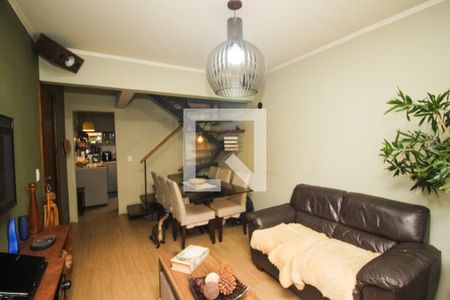 Sala de casa de condomínio à venda com 3 quartos, 117m² em Medianeira, Porto Alegre