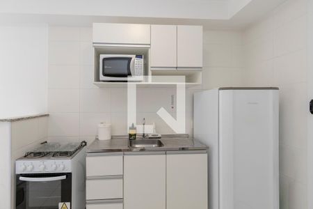 Sala/ Cozinha de apartamento à venda com 1 quarto, 27m² em Jardim Caravelas, São Paulo