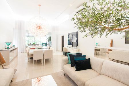 Sala de casa de condomínio para alugar com 4 quartos, 310m² em Jardim Karaíba, Uberlândia