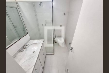 Banheiro da suíte de apartamento para alugar com 3 quartos, 130m² em Laranjeiras, Rio de Janeiro