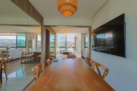 Sala de apartamento à venda com 3 quartos, 144m² em Vale dos Cristais, Nova Lima