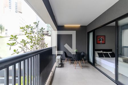 Varanda de kitnet/studio para alugar com 1 quarto, 33m² em Campos Elíseos, São Paulo