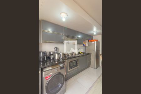 Sala/Cozinha de apartamento à venda com 2 quartos, 58m² em Fátima, Canoas