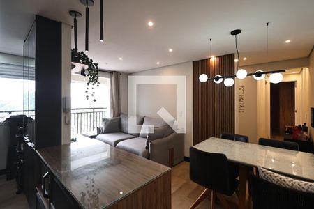 Sala de apartamento à venda com 2 quartos, 55m² em Jardim, Santo André