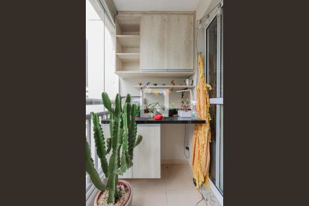 Varanda da Sala de apartamento à venda com 2 quartos, 58m² em Parque Reboucas, São Paulo