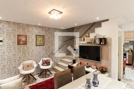 Sala de casa de condomínio à venda com 2 quartos, 65m² em Vila Nelson, São Paulo