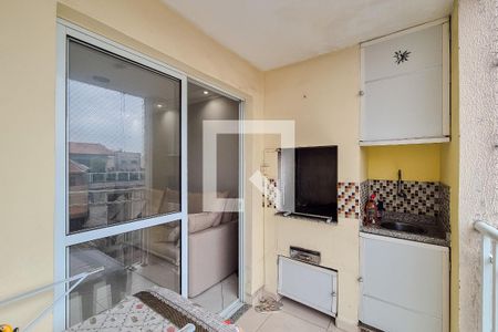 Varanda da Sala de apartamento à venda com 3 quartos, 95m² em Vila Alvinopolis, São Bernardo do Campo
