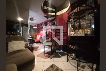 Sala de apartamento para alugar com 1 quarto, 60m² em Centro, São Vicente