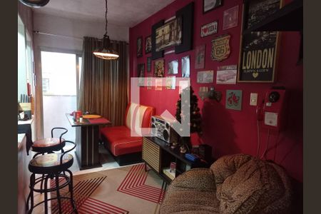 Sala de apartamento para alugar com 1 quarto, 60m² em Centro, São Vicente