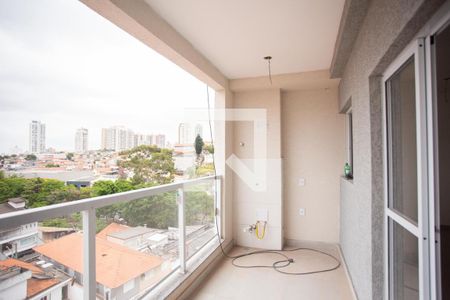 VARANDA E ÁREA DE SERVIÇO de kitnet/studio à venda com 1 quarto, 33m² em Vila Mariza Mazzei, São Paulo
