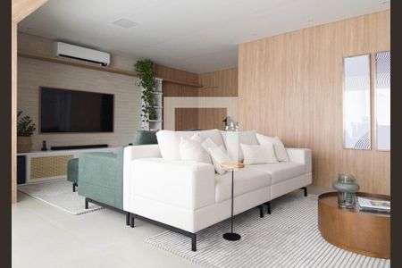 Sala de Estar de apartamento à venda com 3 quartos, 154m² em Jardim Caravelas, São Paulo