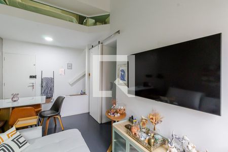 Sala de apartamento à venda com 1 quarto, 47m² em Moema, São Paulo