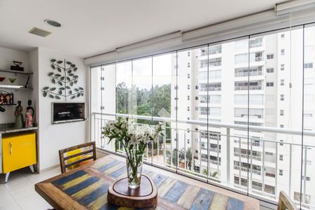 Varanda gourmet de apartamento para alugar com 3 quartos, 132m² em Tamboré, Santana de Parnaíba
