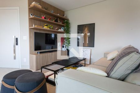 Sala de TV de apartamento à venda com 3 quartos, 126m² em Vila das Flores, Nova Lima