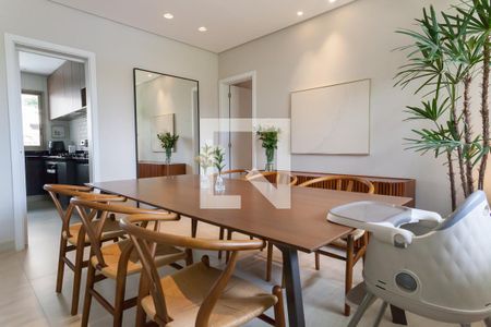 Sala de Jantar de apartamento à venda com 3 quartos, 126m² em Vila das Flores, Nova Lima
