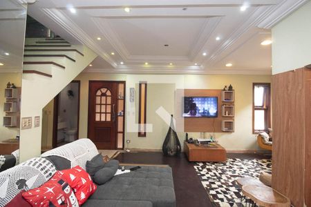 Sala de casa de condomínio para alugar com 4 quartos, 588m² em Vila Albertina, São Paulo