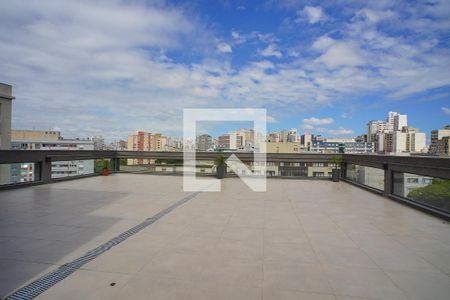 Área comum de kitnet/studio para alugar com 1 quarto, 24m² em Independência, Porto Alegre