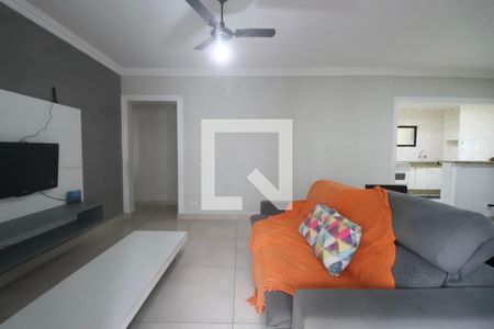 Sala de apartamento para alugar com 3 quartos, 134m² em V Guaruja, Guarujá
