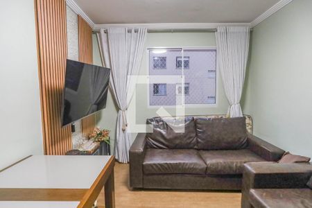 Sala de apartamento à venda com 2 quartos, 54m² em Vila Nogueira, Diadema