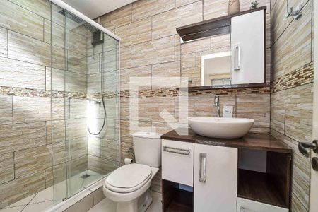 Banheiro da Suíte de apartamento para alugar com 1 quarto, 42m² em Parque Santa Fé, Porto Alegre