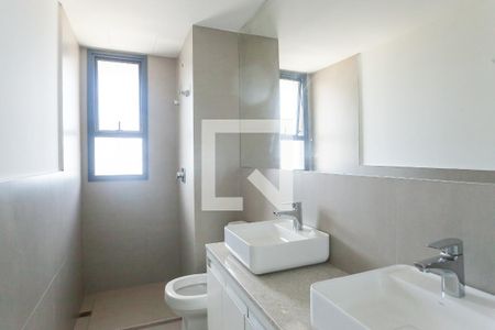 banheiro quarto - suite de apartamento para alugar com 1 quarto, 56m² em Vila da Serra, Nova Lima