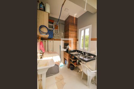 Area da churrasqueira e Serviço de casa para alugar com 3 quartos, 94m² em Jardim Veneza, Indaiatuba