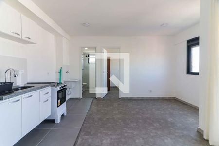 Sala - Cozinha - Lavanderia de apartamento para alugar com 1 quarto, 37m² em Vila Sonia, São Paulo