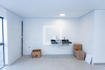 Sala, cozinha e área de serviço de apartamento para alugar com 2 quartos, 60m² em Parque Maria Domitila, São Paulo