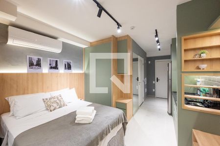 Sala/Quarto de kitnet/studio para alugar com 1 quarto, 24m² em Vila Clementino, São Paulo