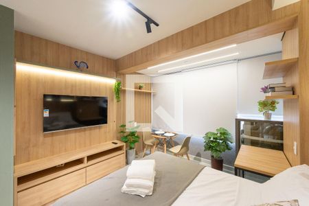 Sala/Quarto de kitnet/studio para alugar com 1 quarto, 24m² em Vila Clementino, São Paulo