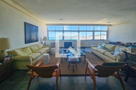 Sala de apartamento para alugar com 4 quartos, 285m² em Morro do Maluf, Guarujá