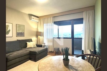 Sala de apartamento à venda com 1 quarto, 53m² em Alphaville Industrial, Barueri