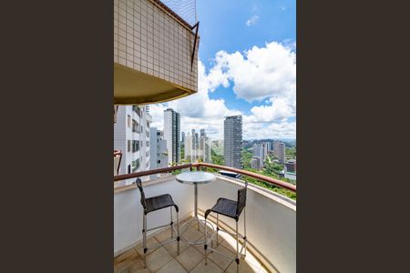 Varanda da Sala de apartamento para alugar com 1 quarto, 39m² em Vale do Sereno, Nova Lima