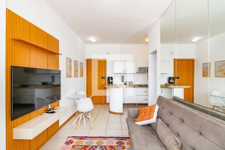 Sala de apartamento para alugar com 1 quarto, 39m² em Vale do Sereno, Nova Lima