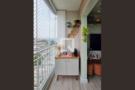 Sacada da Sala de apartamento à venda com 2 quartos, 54m² em Vila Santa Luzia, São Bernardo do Campo