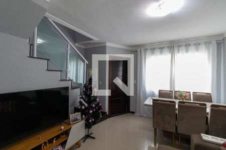 Sala e Cozinha de casa de condomínio à venda com 3 quartos, 71m² em Vila Carmosina, São Paulo