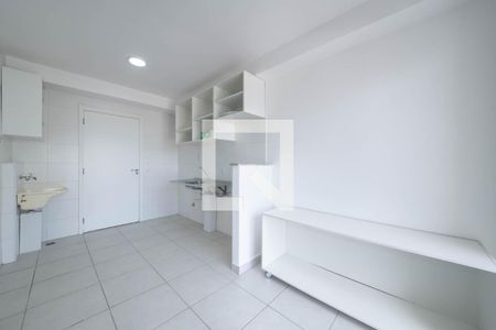 Sala - Cozinha Integrada de apartamento para alugar com 1 quarto, 47m² em Jardim Caravelas, São Paulo