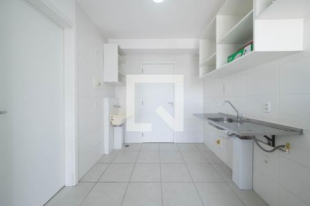 Sala - Cozinha Integrada de apartamento para alugar com 1 quarto, 47m² em Jardim Caravelas, São Paulo