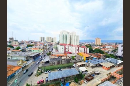 Sala e cozinha integrada com varanda gourmet Vista de apartamento à venda com 2 quartos, 83m² em Jardim Flor da Montanha, Guarulhos