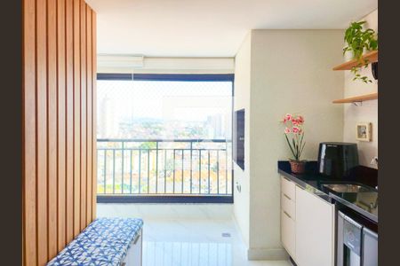 Sala com Varanda gourmet de apartamento à venda com 3 quartos, 67m² em Vila Paulista, Guarulhos