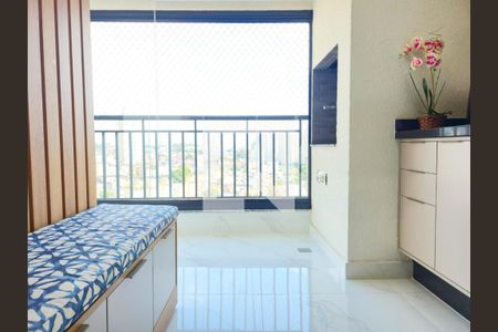 Sala com Varanda gourmet de apartamento à venda com 3 quartos, 67m² em Vila Paulista, Guarulhos