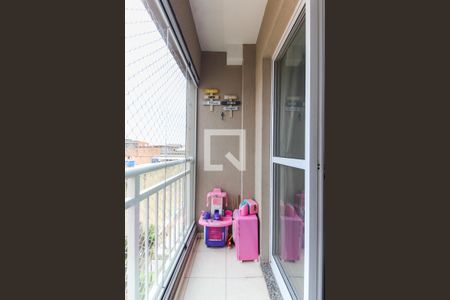 Varanda da Sala de apartamento à venda com 2 quartos, 49m² em Vila Monte Santo, São Paulo