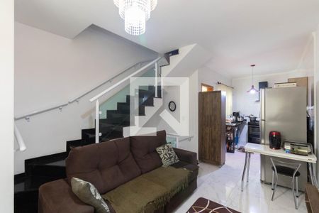 Sala e Cozinha de casa de condomínio à venda com 2 quartos, 95m² em Jardim Aricanduva, São Paulo