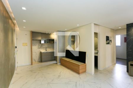 Sala de apartamento para alugar com 2 quartos, 64m² em Vila Praia, São Paulo