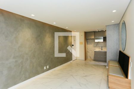 Sala de apartamento para alugar com 2 quartos, 64m² em Vila Praia, São Paulo