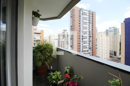 Varanda da Sala de apartamento para alugar com 3 quartos, 130m² em Moema, São Paulo