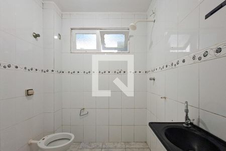 Banheiro Social de kitnet/studio para alugar com 1 quarto, 29m² em Boqueirão, Praia Grande
