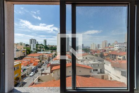 Sala/cozinha - Janela de apartamento à venda com 2 quartos, 54m² em Vila Sao Vicente, São Paulo